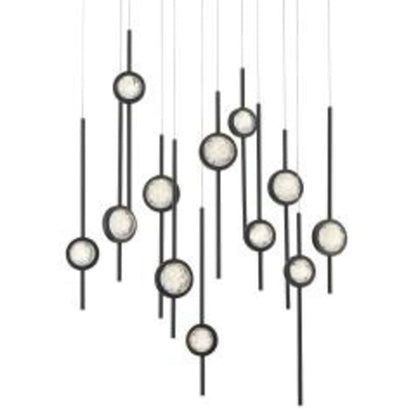 Eurofase Lighting Barletta 12 Light 38" Wide LED Abstract Linear Pendant
