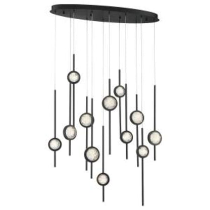 Eurofase Lighting Barletta 12 Light 38" Wide LED Abstract Linear Pendant