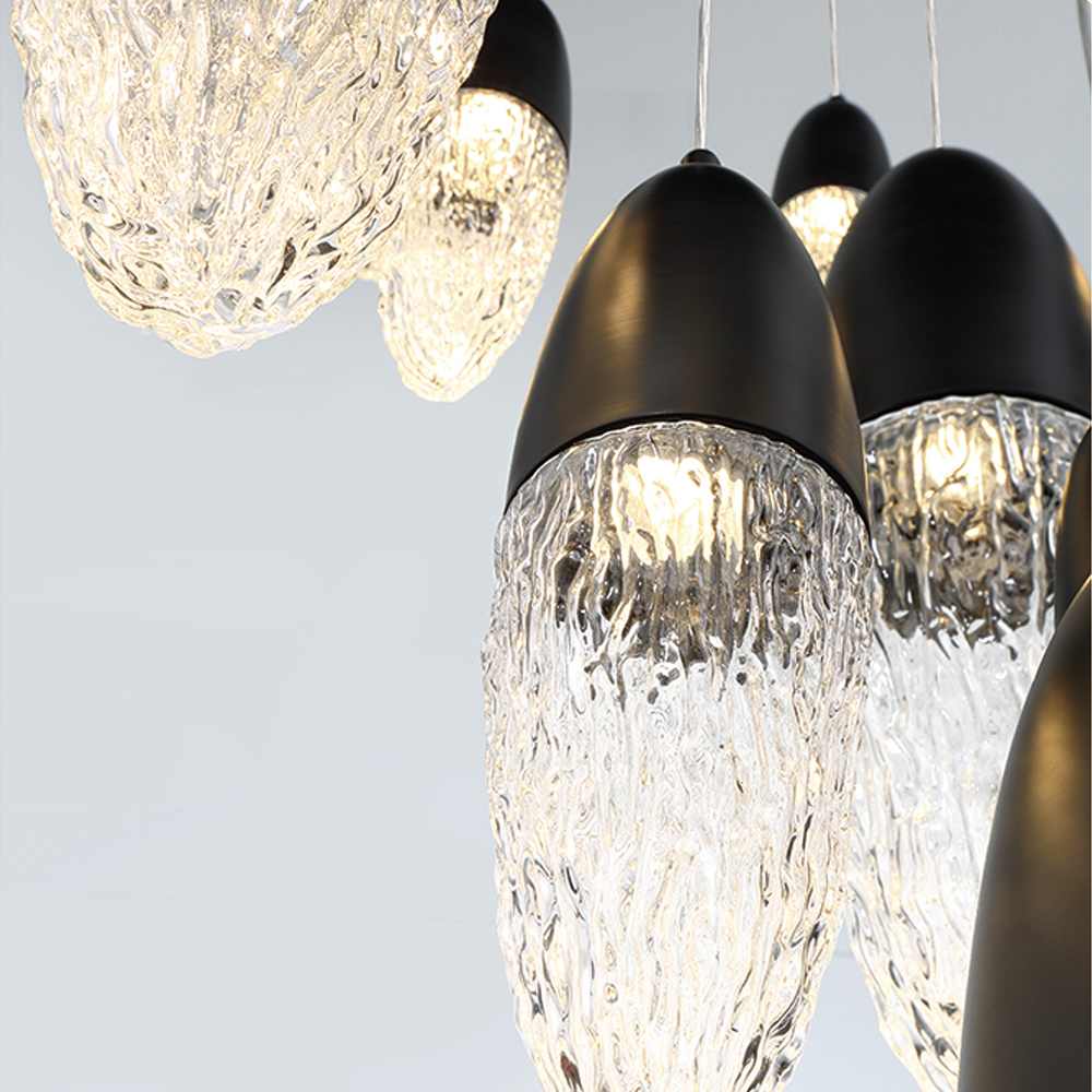 écrou 22 Light 40" Wide Suspension Multi Light Pendant