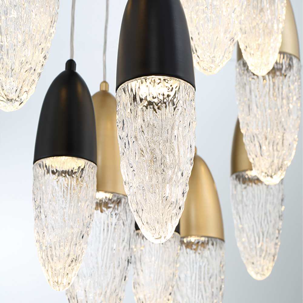 écrou 22 Light 40" Wide Suspension Multi Light Pendant