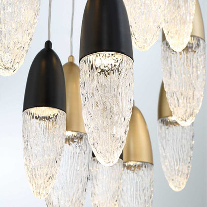 écrou 22 Light 40" Wide Suspension Multi Light Pendant