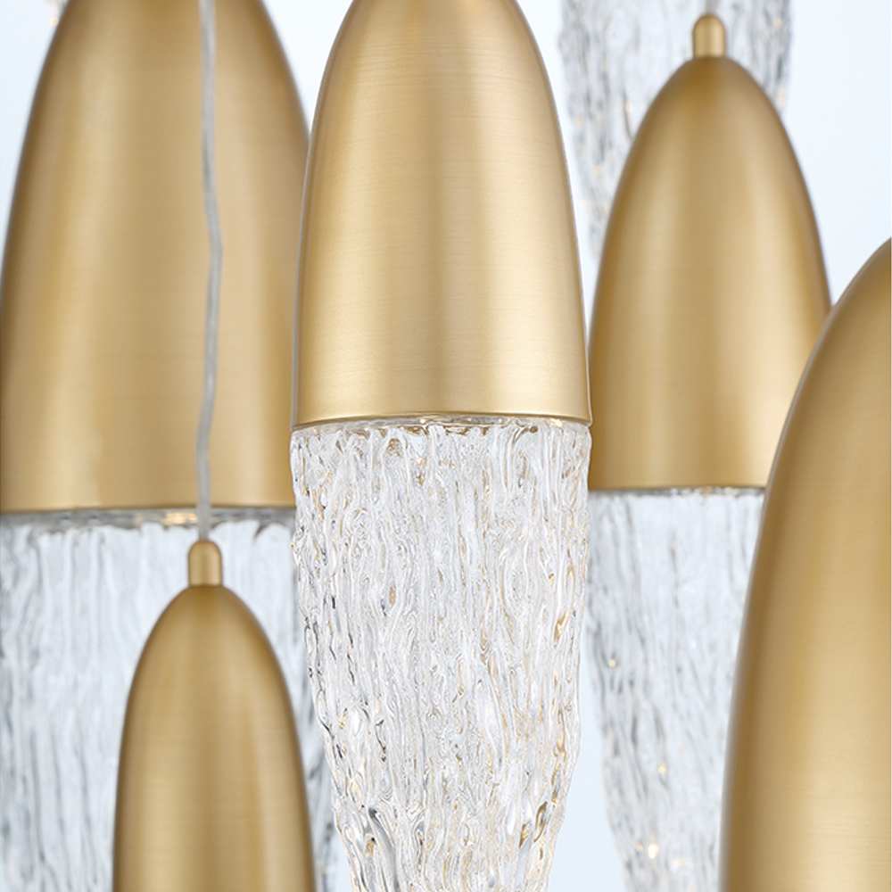 écrou 22 Light 40" Wide Suspension Multi Light Pendant