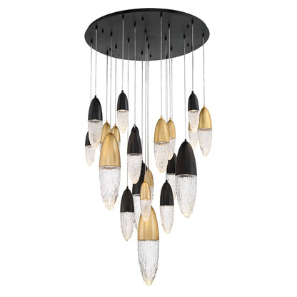 écrou 22 Light 40" Wide Suspension Multi Light Pendant