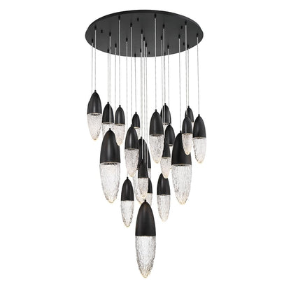 écrou 22 Light 40" Wide Suspension Multi Light Pendant