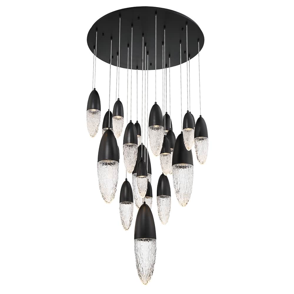 écrou 22 Light 40" Wide Suspension Multi Light Pendant