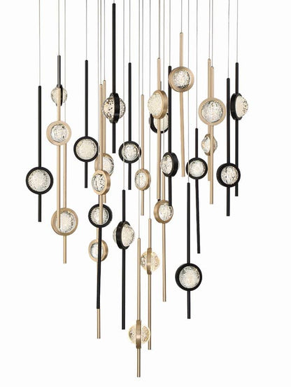 Barletta 40" Wide LED Suspension Multi Light Pendant