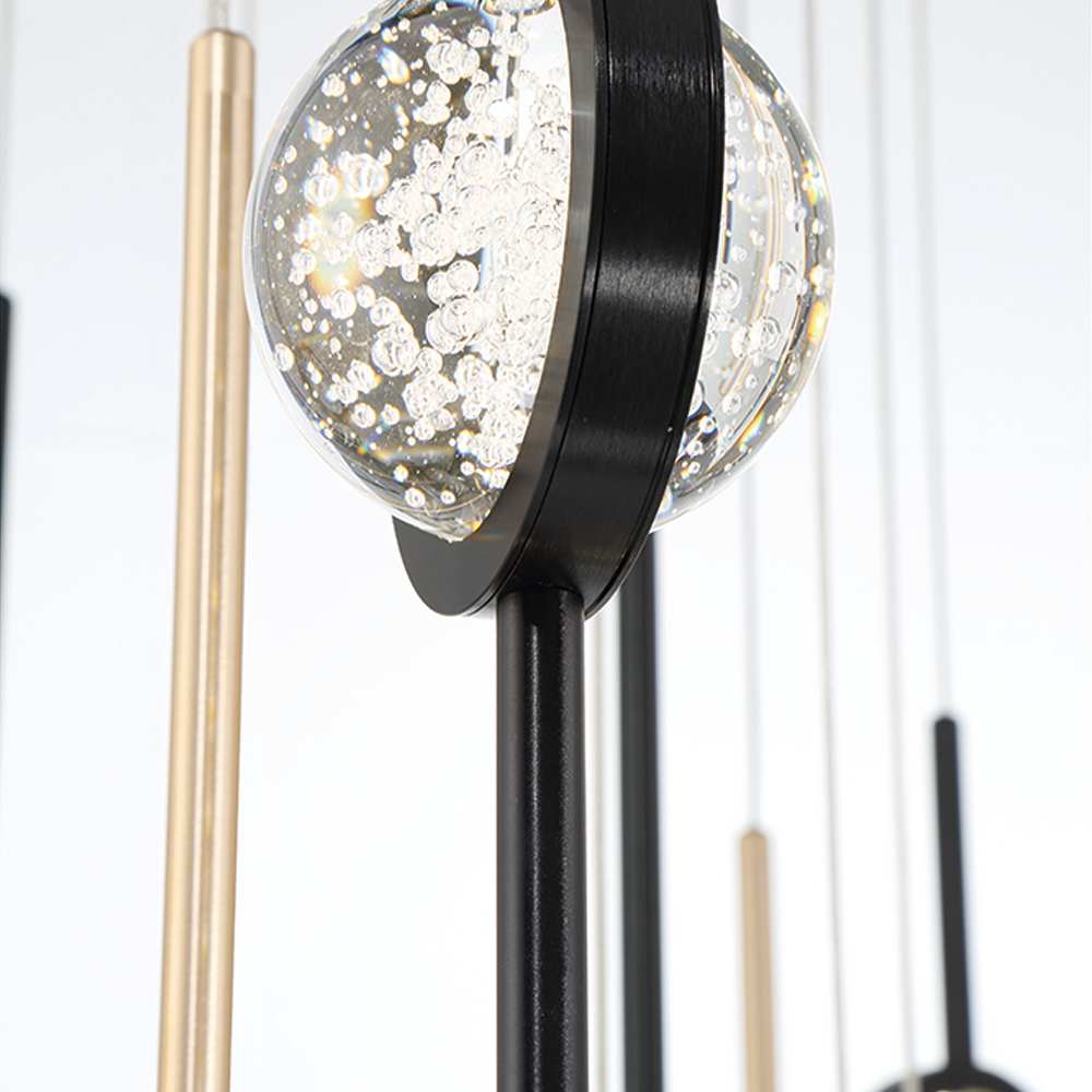 Barletta 40" Wide LED Suspension Multi Light Pendant