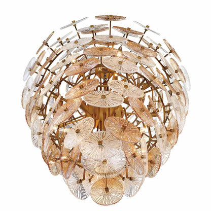 Sue-Anne 27 Light 40" Wide Abstract Chandelier