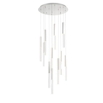 Eurofase Lighting Benicio 22" Wide 3000K LED Crystal Multi-Pendant Light