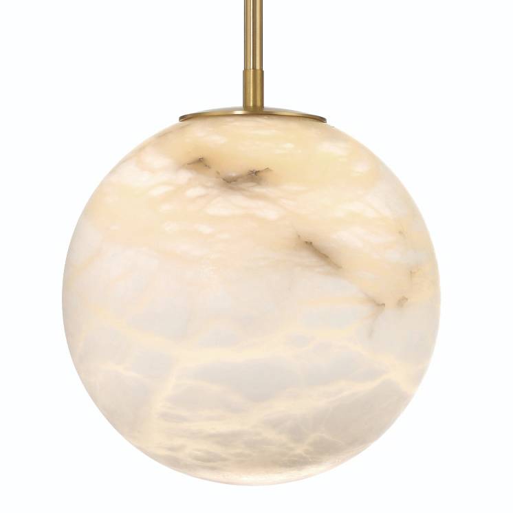 Kepler 12" Wide 3000K LED Pendant with Alabaster Shade