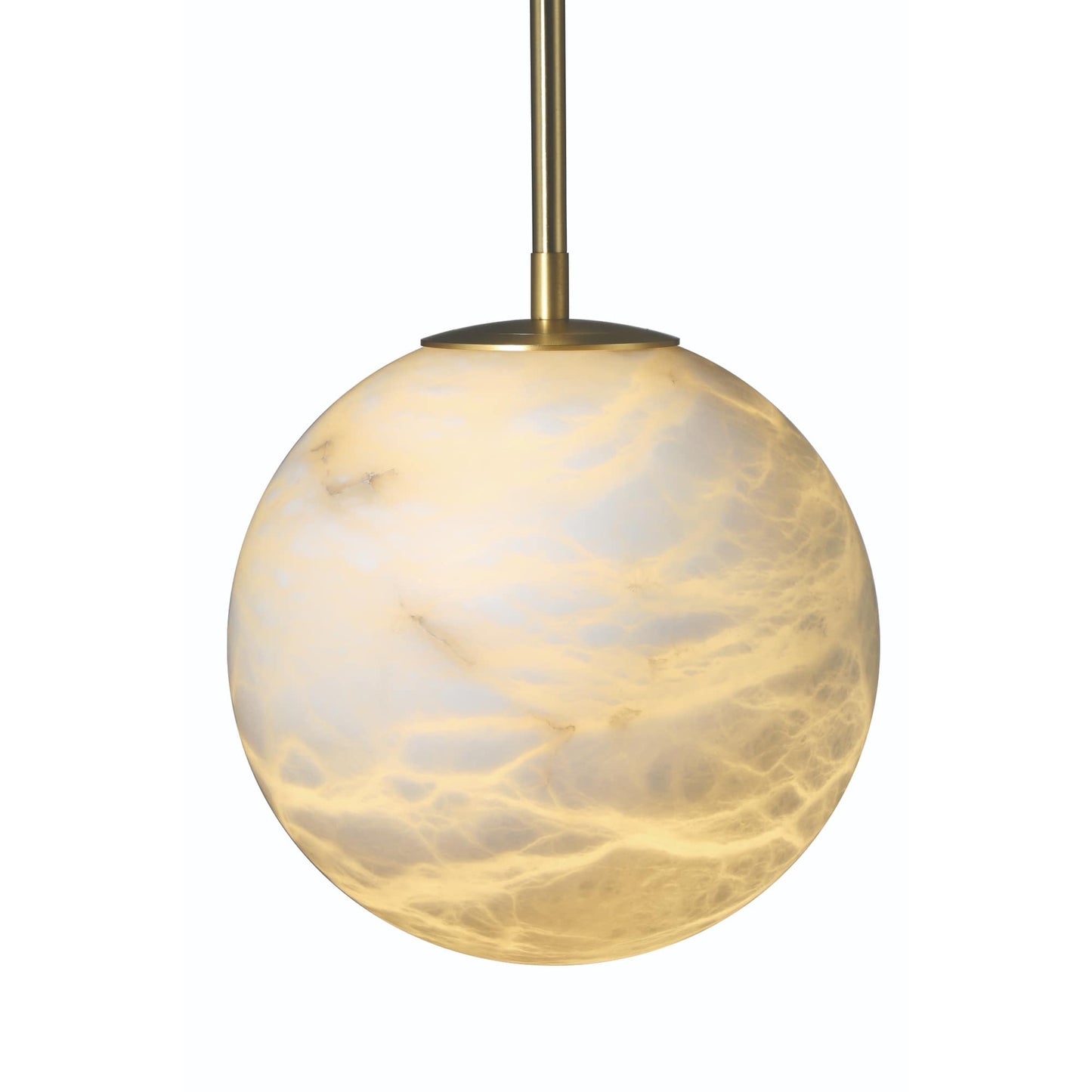 Kepler 12" Wide 3000K LED Pendant with Alabaster Shade