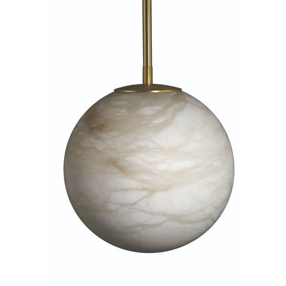 Kepler 12" Wide 3000K LED Pendant with Alabaster Shade