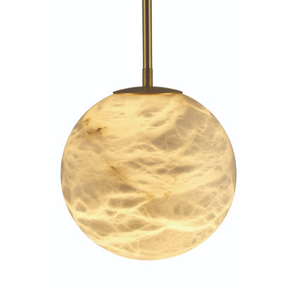 Kepler 12" Wide 3000K LED Pendant with Alabaster Shade