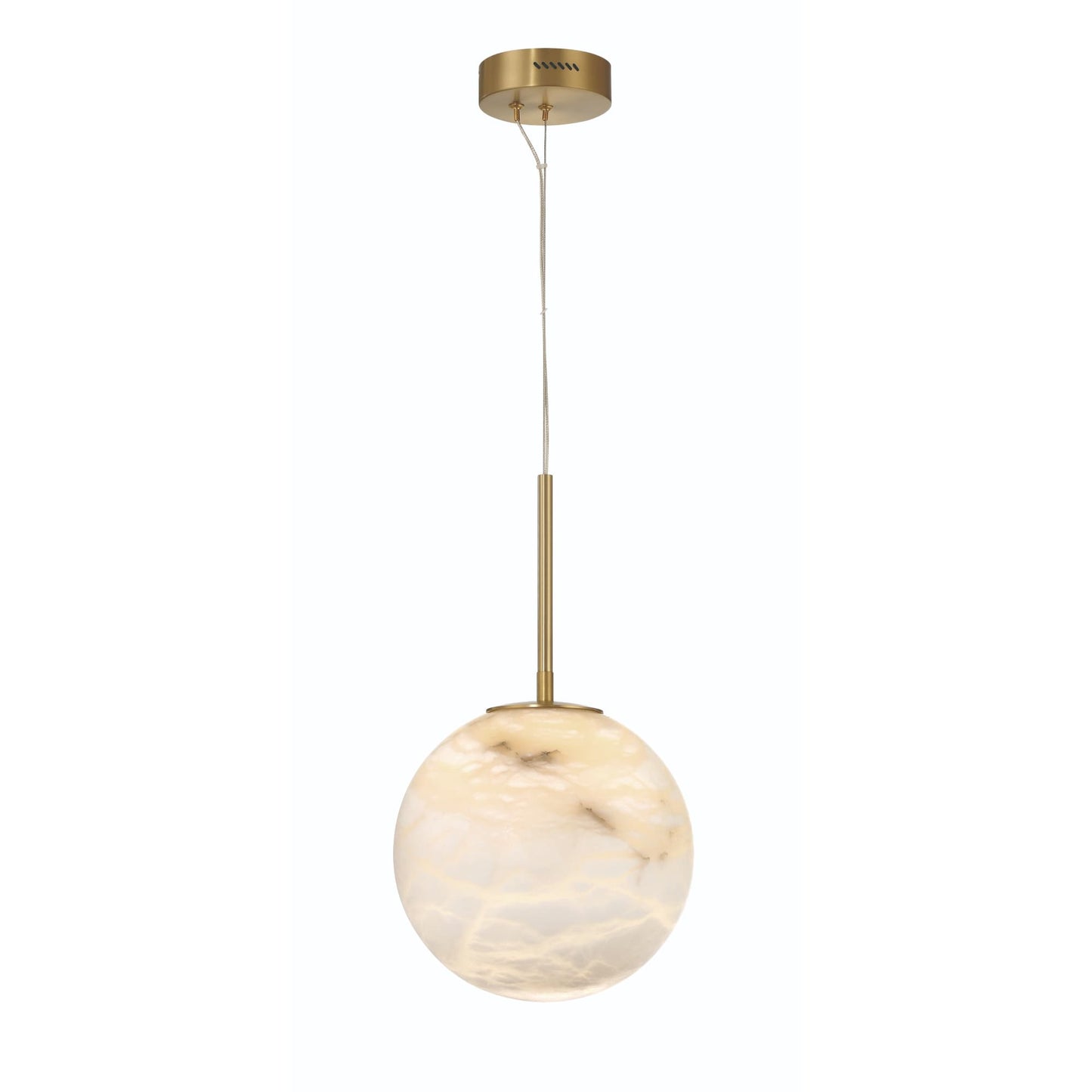 Kepler 12" Wide 3000K LED Pendant with Alabaster Shade