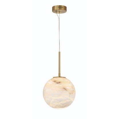 Kepler 12" Wide 3000K LED Pendant with Alabaster Shade