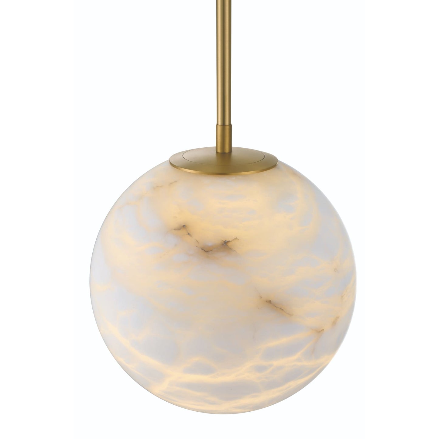 Kepler 12" Wide 3000K LED Pendant with Alabaster Shade