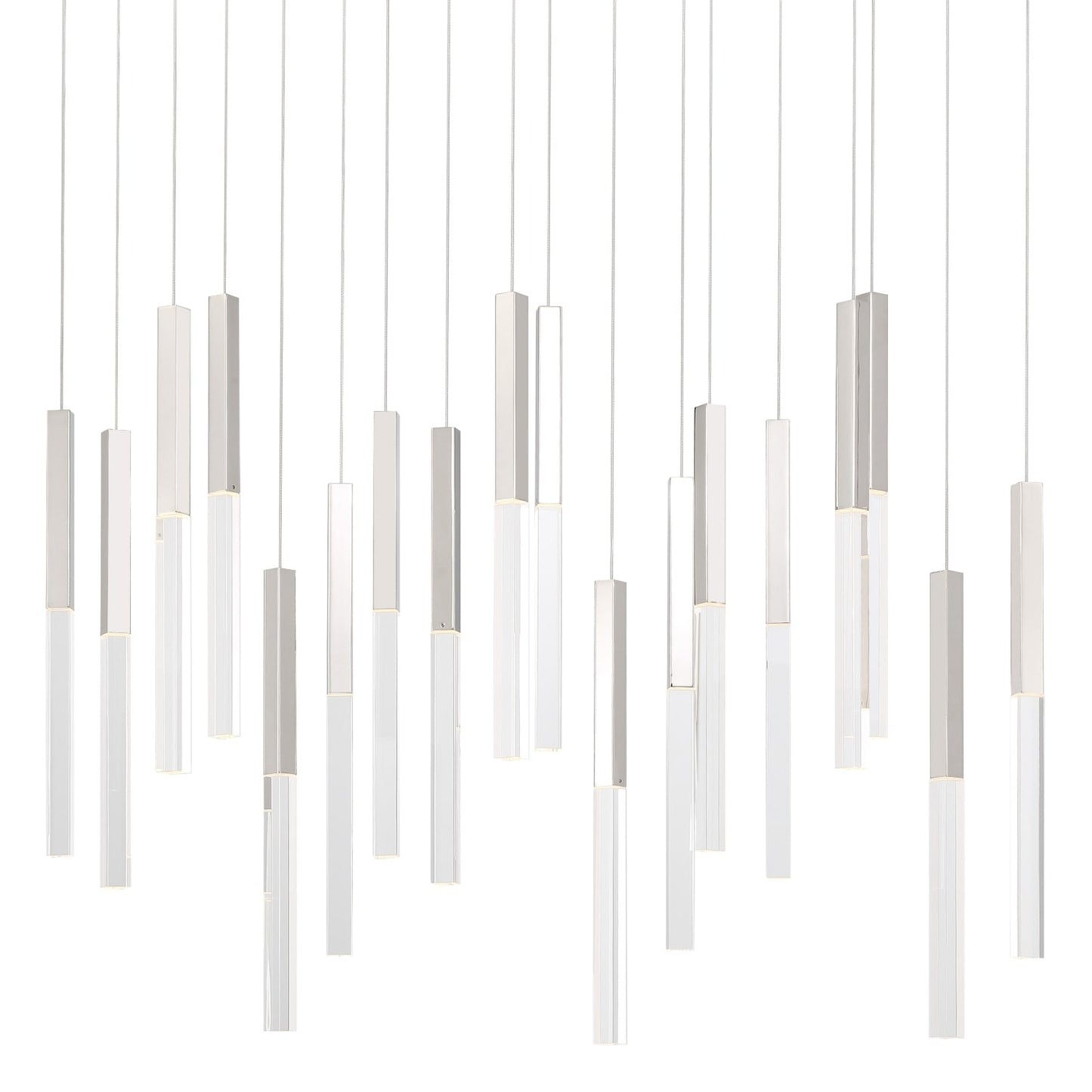 Benicio 18 Light 42" Wide 3000K LED Linear Crystal Pendant
