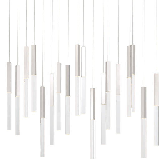Benicio 18 Light 42" Wide 3000K LED Linear Crystal Pendant