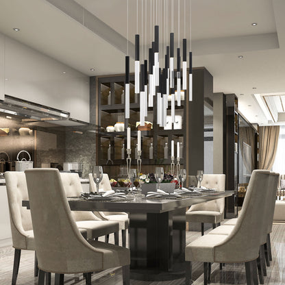 Benicio 18 Light 42" Wide 3000K LED Linear Crystal Pendant