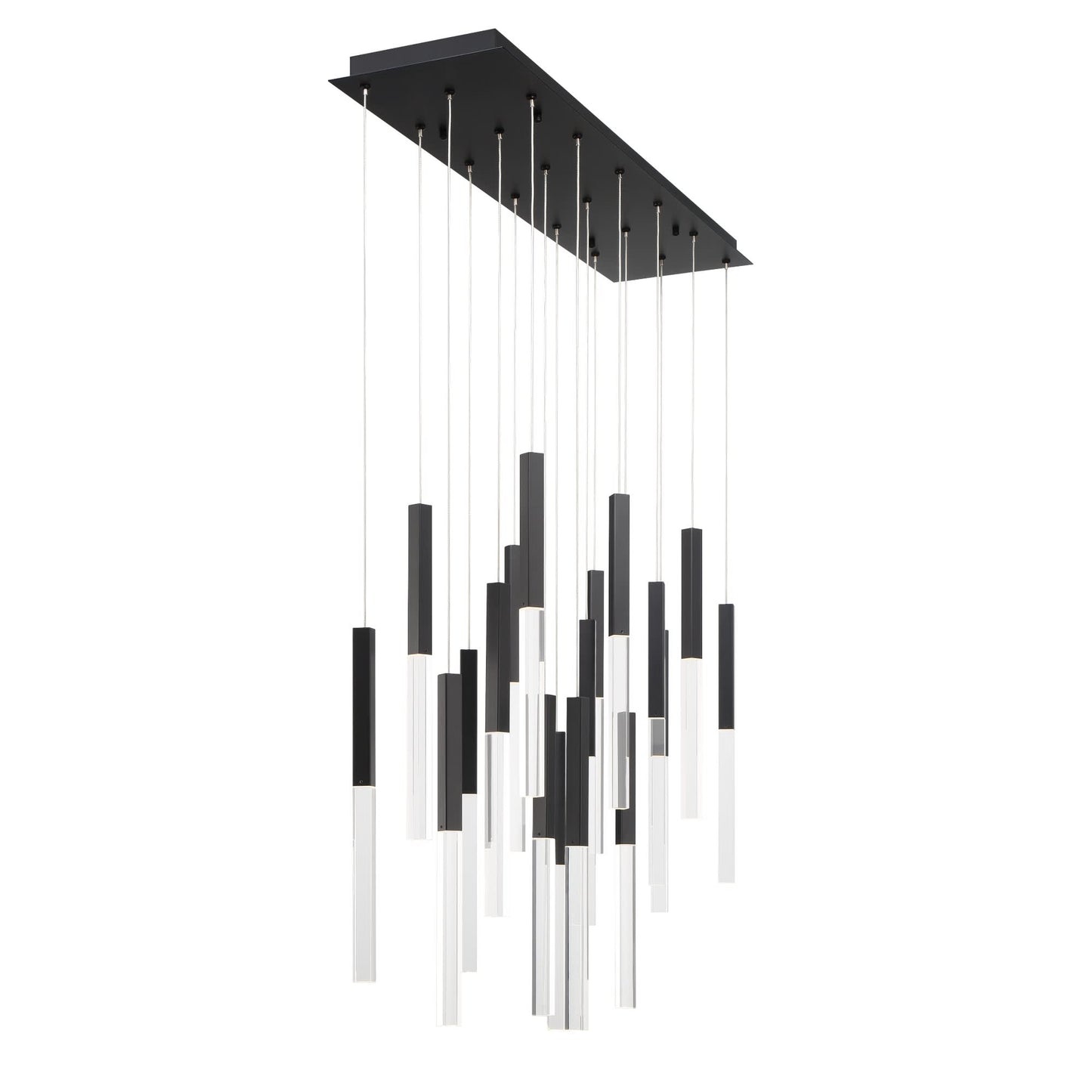 Benicio 18 Light 42" Wide 3000K LED Linear Crystal Pendant