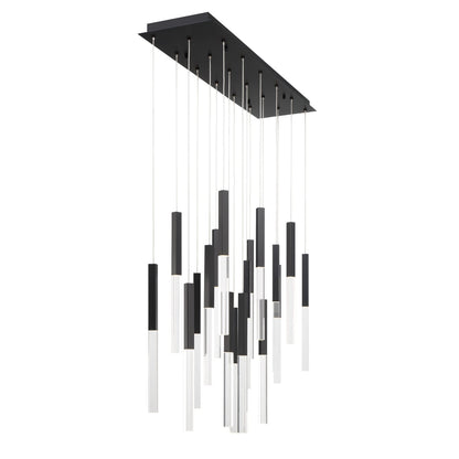 Benicio 18 Light 42" Wide 3000K LED Linear Crystal Pendant
