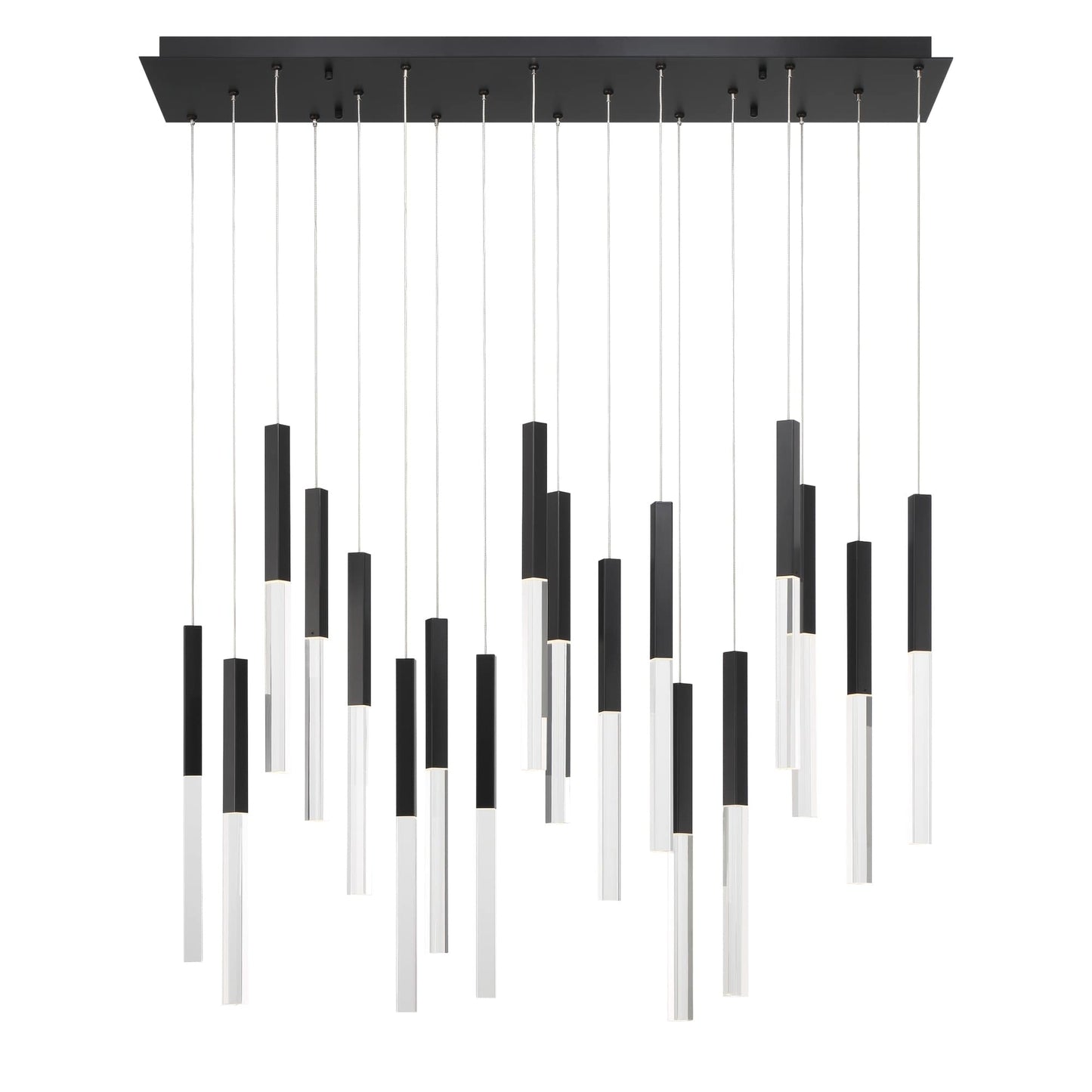 Benicio 18 Light 42" Wide 3000K LED Linear Crystal Pendant