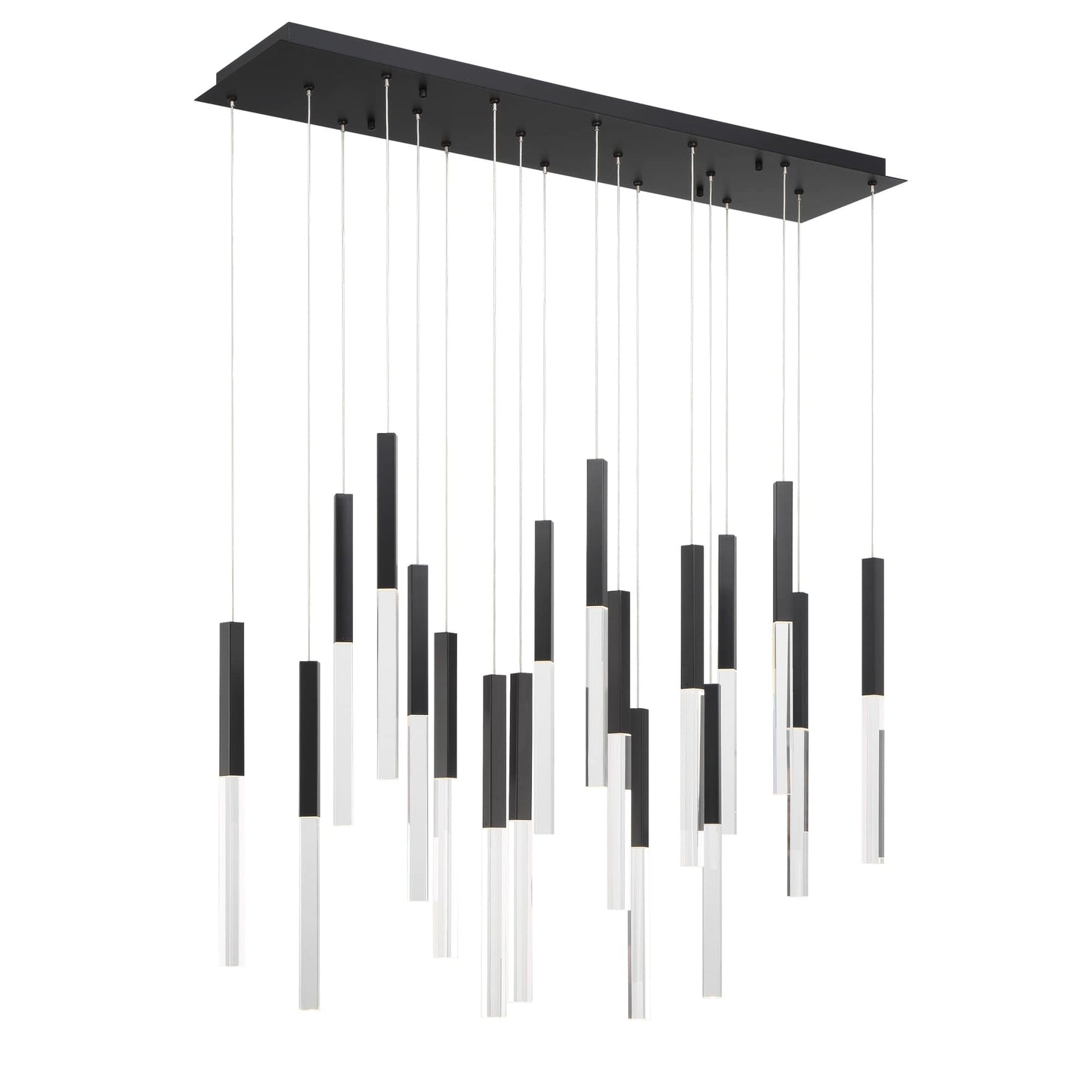 Benicio 18 Light 42" Wide 3000K LED Linear Crystal Pendant