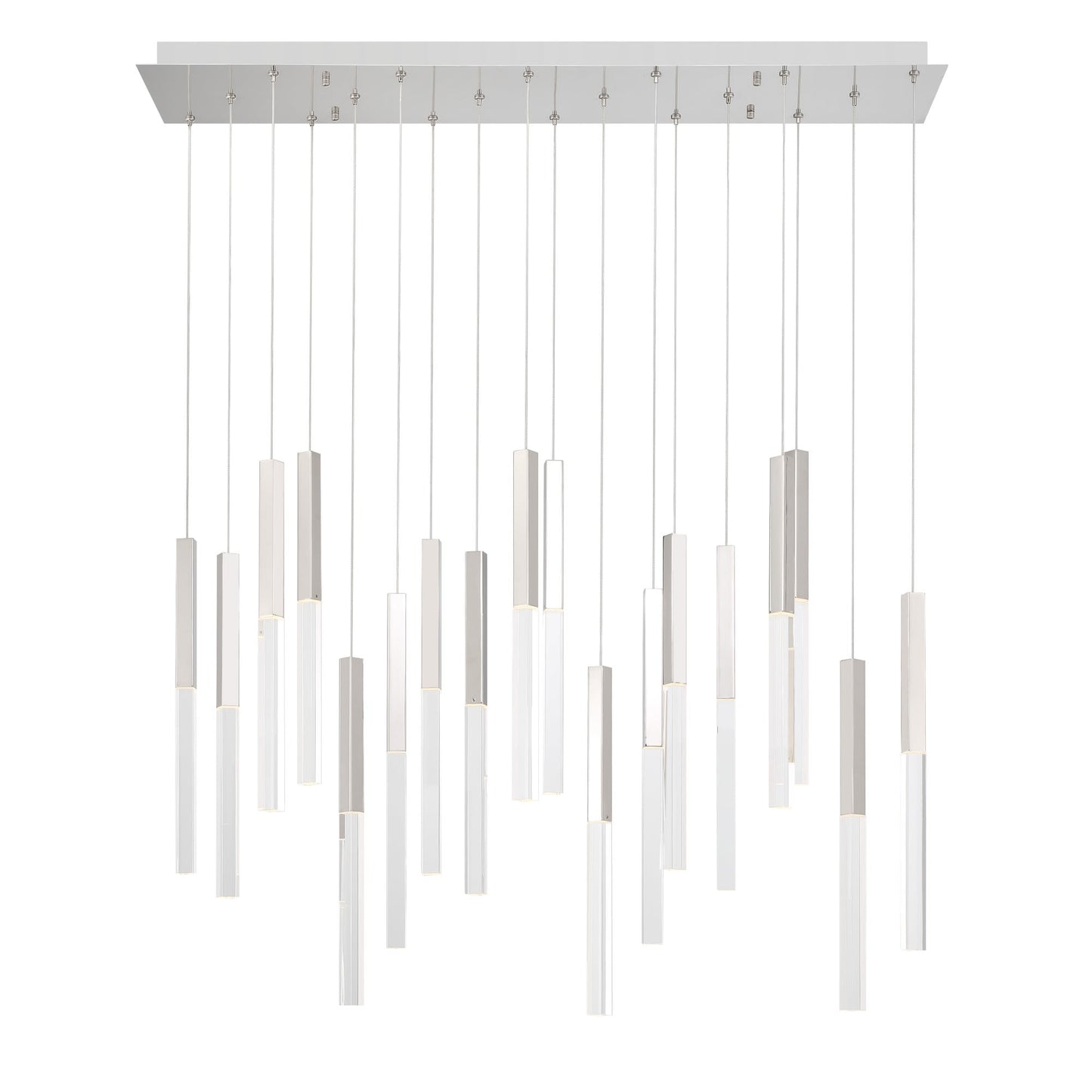 Benicio 18 Light 42" Wide 3000K LED Linear Crystal Pendant