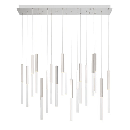 Benicio 18 Light 42" Wide 3000K LED Linear Crystal Pendant