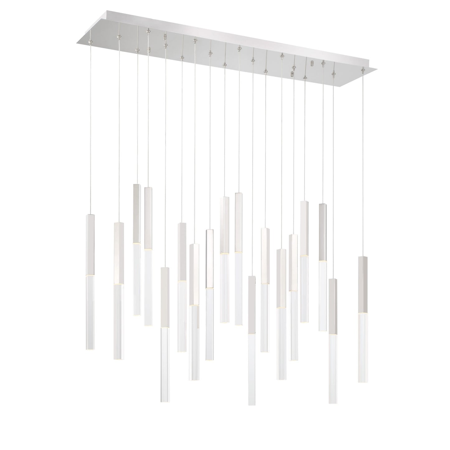 Benicio 18 Light 42" Wide 3000K LED Linear Crystal Pendant