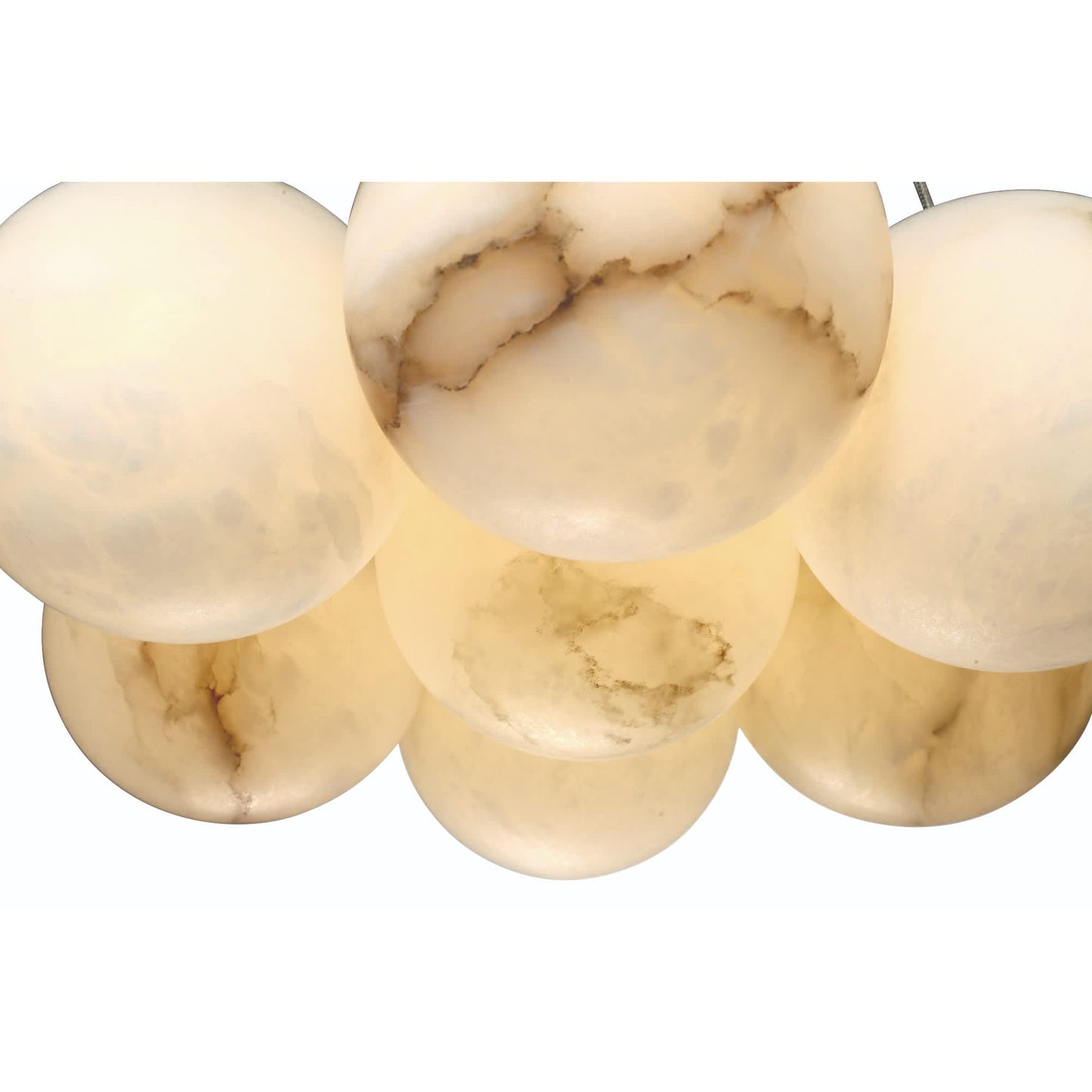 Kepler 18" Wide 3000K LED Multi Pendant with Alabaster Shades