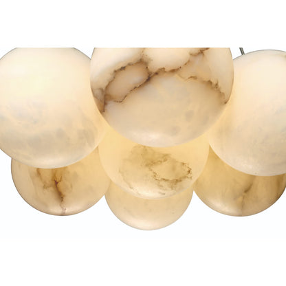 Kepler 18" Wide 3000K LED Multi Pendant with Alabaster Shades