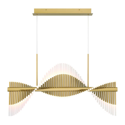 Voltik 40" Wide LED Abstract Linear Chandelier