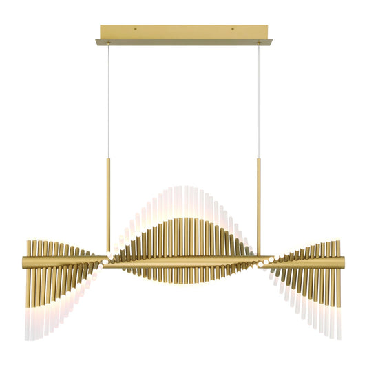 Voltik 40" Wide LED Abstract Linear Chandelier