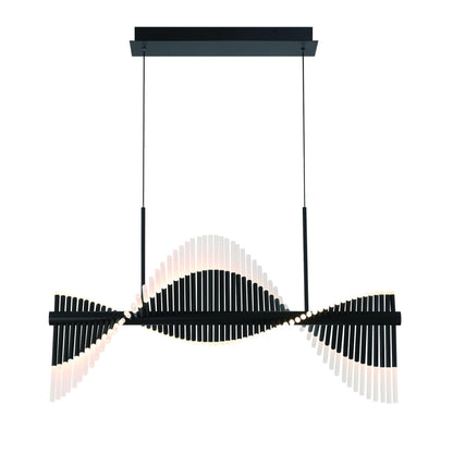 Voltik 40" Wide LED Abstract Linear Chandelier