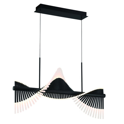 Eurofase Lighting Voltik 40" Wide LED Abstract Linear Chandelier