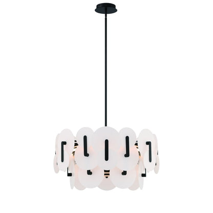 Eurofase Lighting Nuvola 24" Wide LED Abstract Drum Chandelier
