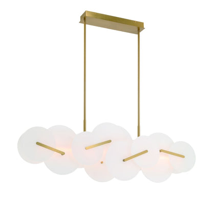 Eurofase Lighting Nuvola 56" Wide LED Abstract Linear Chandelier