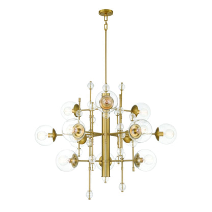 Eurofase Lighting Traiton 12 Light 48" Wide Abstract Chandelier