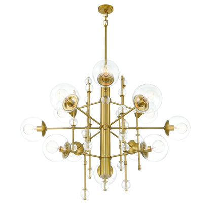 Eurofase Lighting Traiton 12 Light 48" Wide Abstract Chandelier