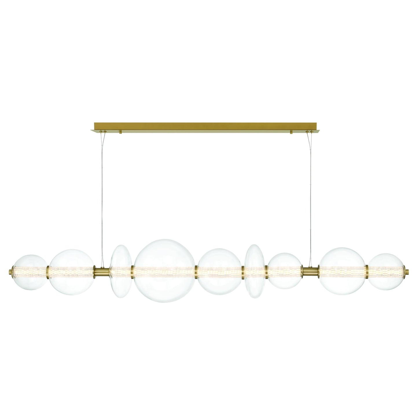 Atomo 74" Wide LED Linear Chandelier