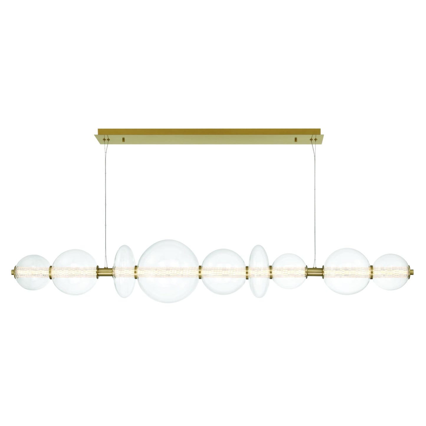 Atomo 74" Wide LED Linear Chandelier