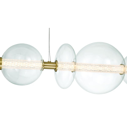 Atomo 74" Wide LED Linear Chandelier