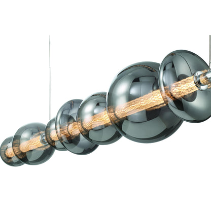 Atomo 74" Wide LED Linear Chandelier