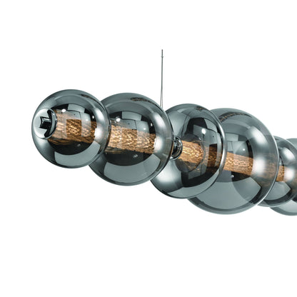 Atomo 74" Wide LED Linear Chandelier