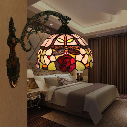 European Dragonfly Glass Wall Lamp