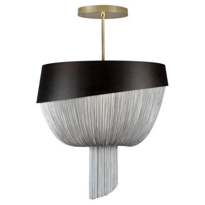 Modern Forever Chandelier, Oak, Aluminium Chain, Handmade Portugal by Greenapple