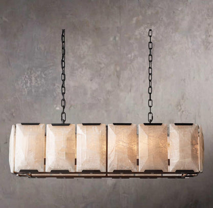 Harlowe Crystal Rectangular Chandelier 42"