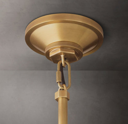 Machinists Cylindrical Glass Pendant Lamp