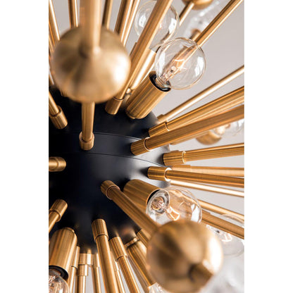 Sparta 18-Light Chandelier in Polished Nickel 48L x 48W x 48H